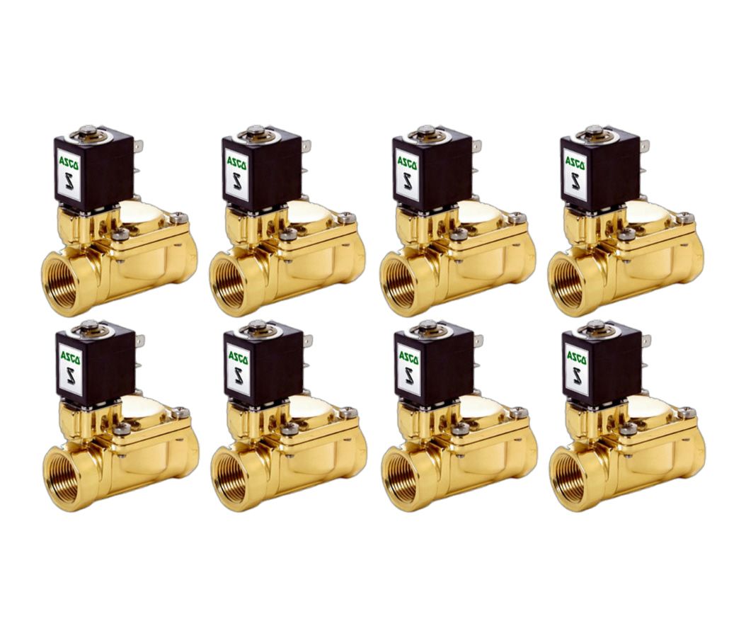 ASCO 1/2" NPT 12V DC Brass Valves Fast Electric 300 PSI Max Air Ride